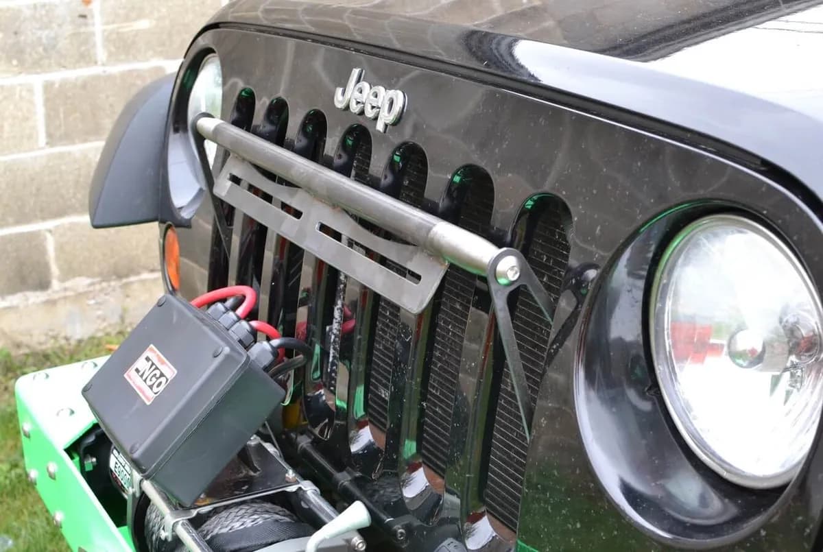 Steinjäger Exterior Accessories Wrangler JK 2007-2018 Light Mounts Grill Brackets Bare Metal
