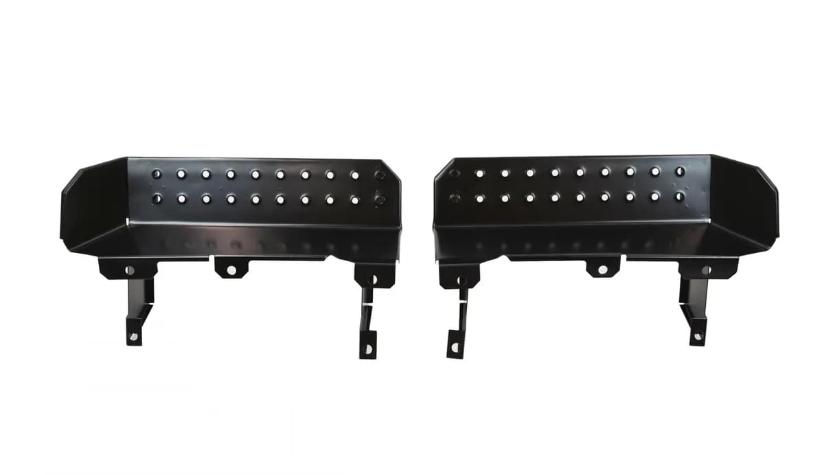 Jeep CJ7/YJ Side Steps Pair 76-95 CJ7 Wrangler YJ Powdercoat Black Kentrol