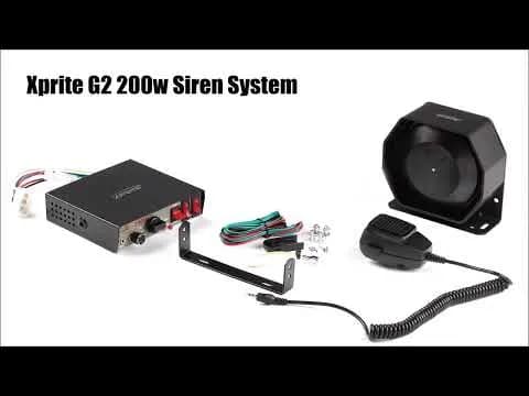 Xprite G2 200W Compact Loud Speaker Siren Horn