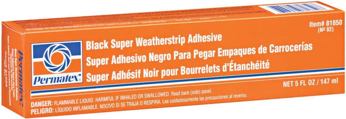 Super Black Weatherstrip Adhesive 5oz Boxed