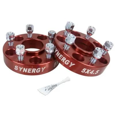 Jeep Hub Centric Wheel Spacers 5X4.5-1.25 Inch Width 1/2-20 UNF Stud Size Synergy MFG