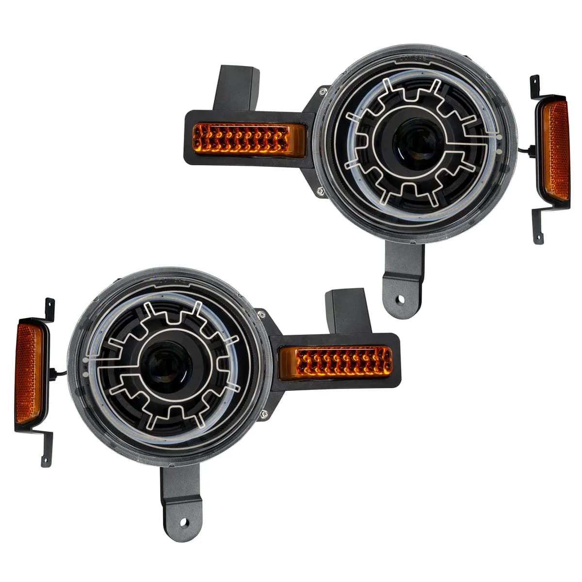Oracle Bi-LED Projector Headlights for 2021 Ford Bronco - Heated Lens - 6000K / White LED - 5886-111