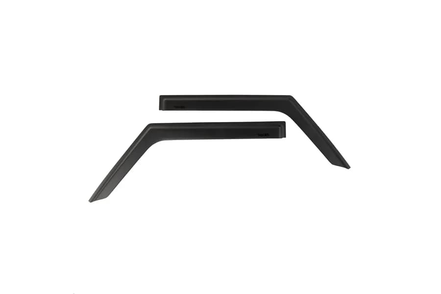 Window Visors Matte Black; 1819 Jeep Wrangler JL 2dr