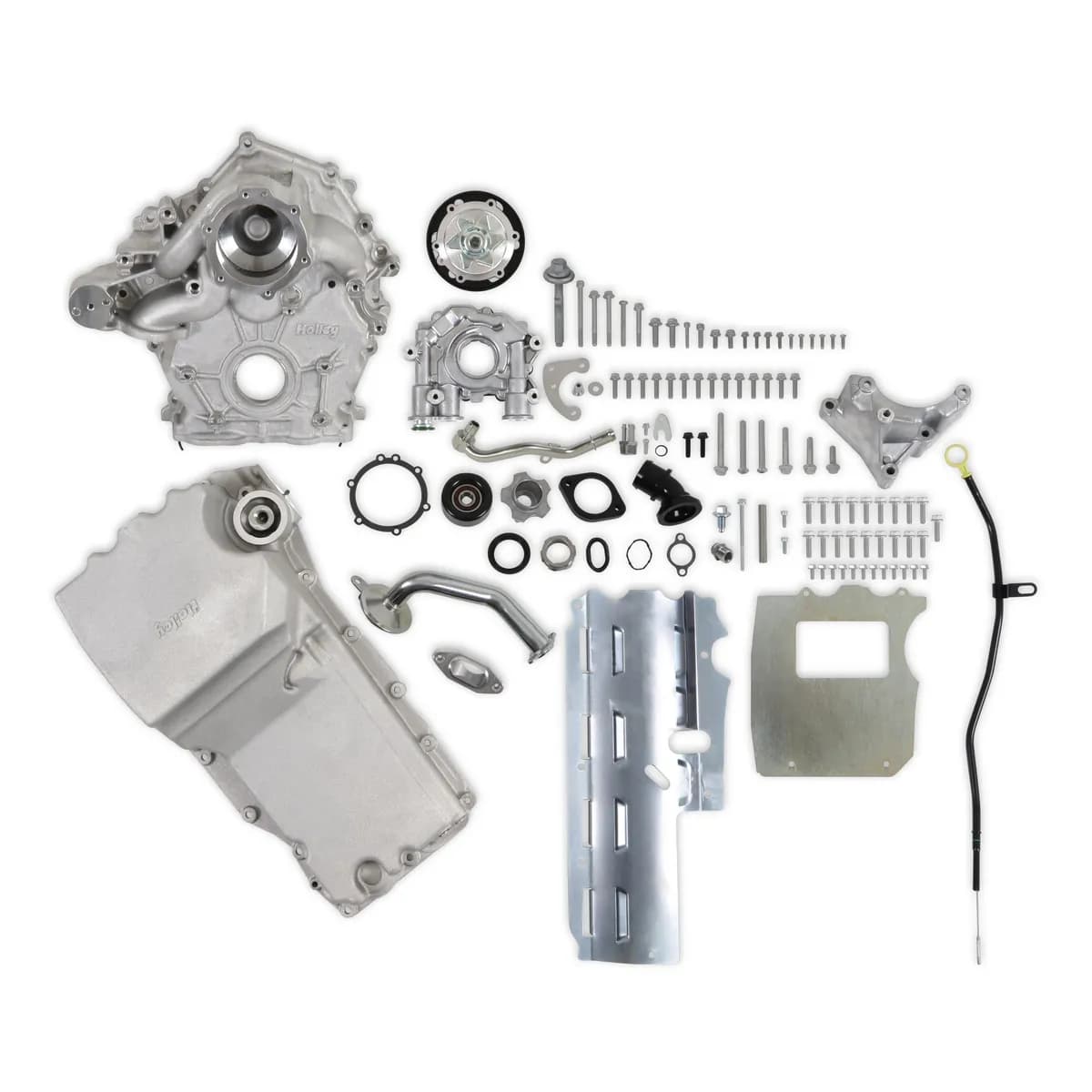 Godzilla Highmount Accessory Drive w/ Oiling Sys Base Kit Aluminum Natural