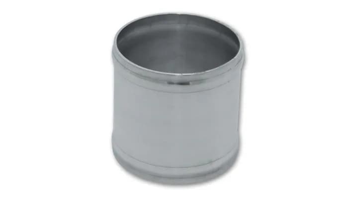 Aluminum Joiner Coupler; 1.25 in. Tube OD; 3 in. Length; 1.5mm Wall Thickness; 6063 Aluminum; Polished;