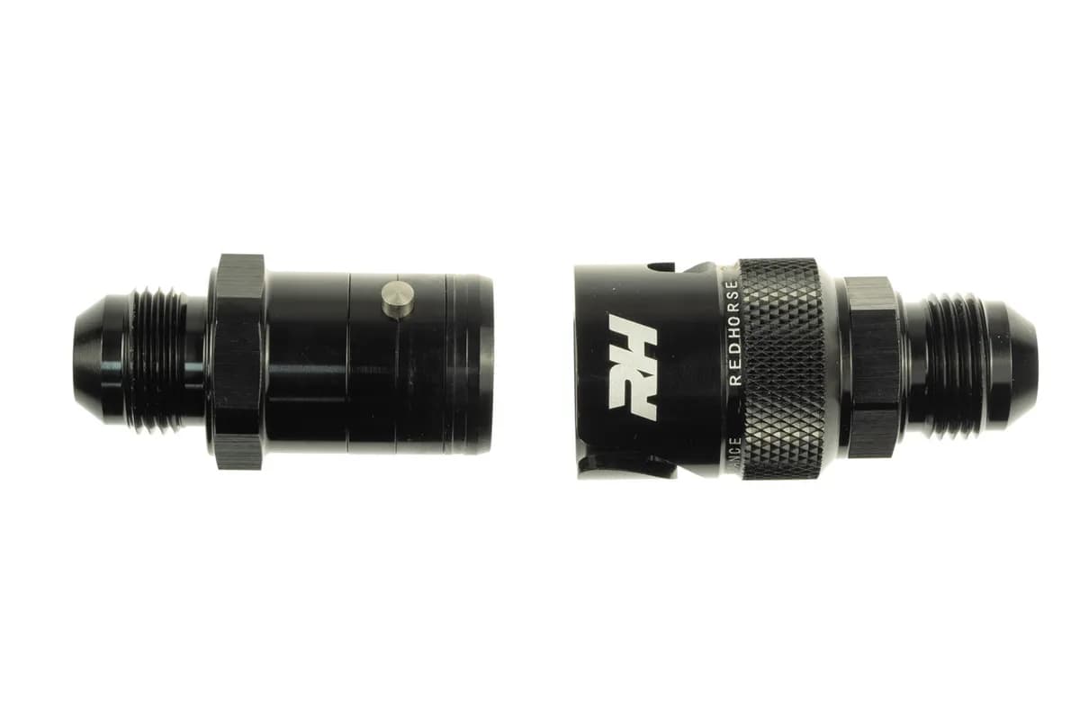 06 Dry Break Quick Release Adapter Black