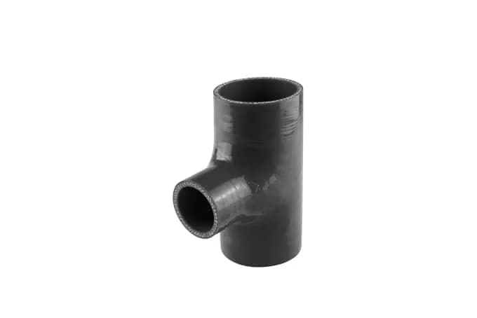 Hose Tee 2.50IN ID 1.5IN spout - Black