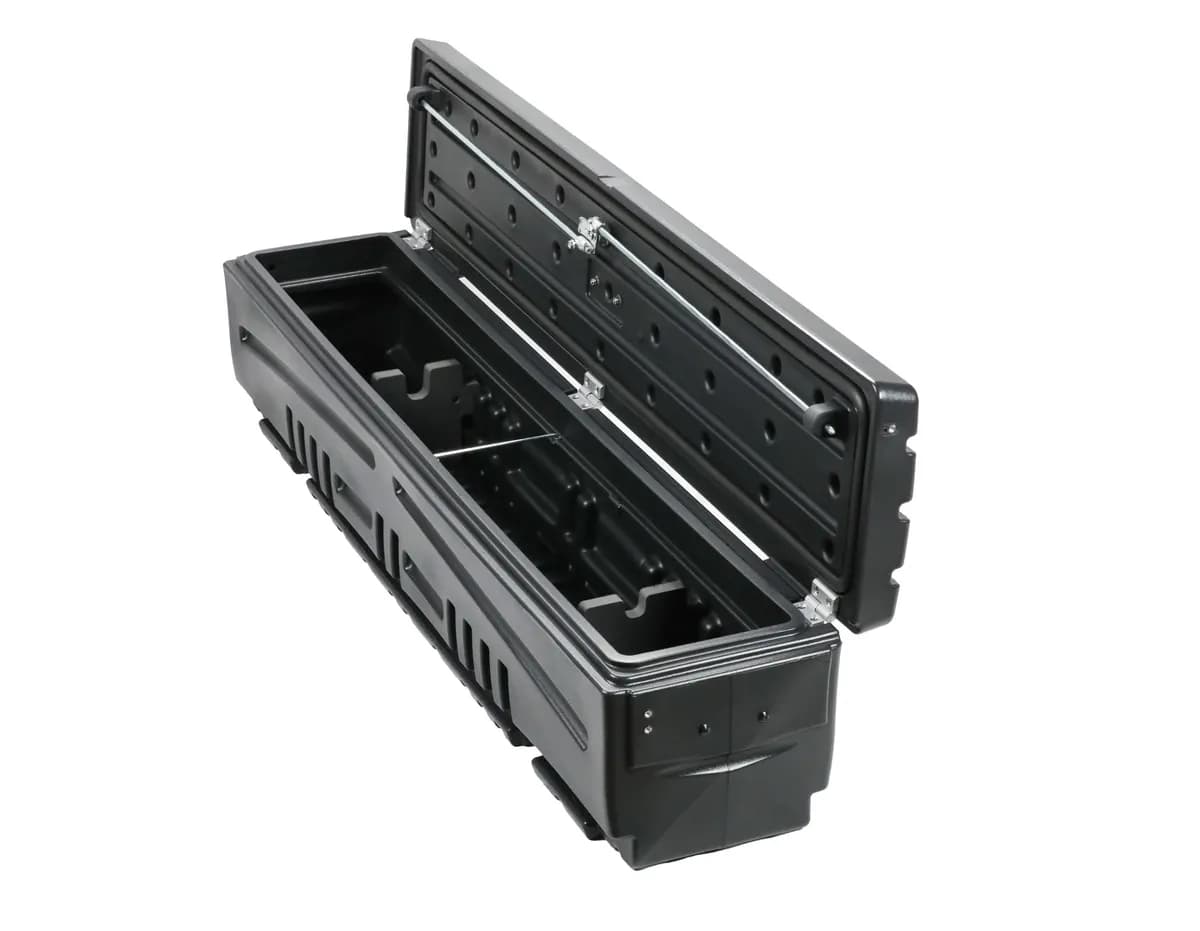DÜHA Side Toolbox and Gear Storage "Humpstor" | Available in Open and Lockable Versions for Both Trucks with Tonneau or Toppers - Tonneau Cover / Lockable Side Toolbox (Lid)