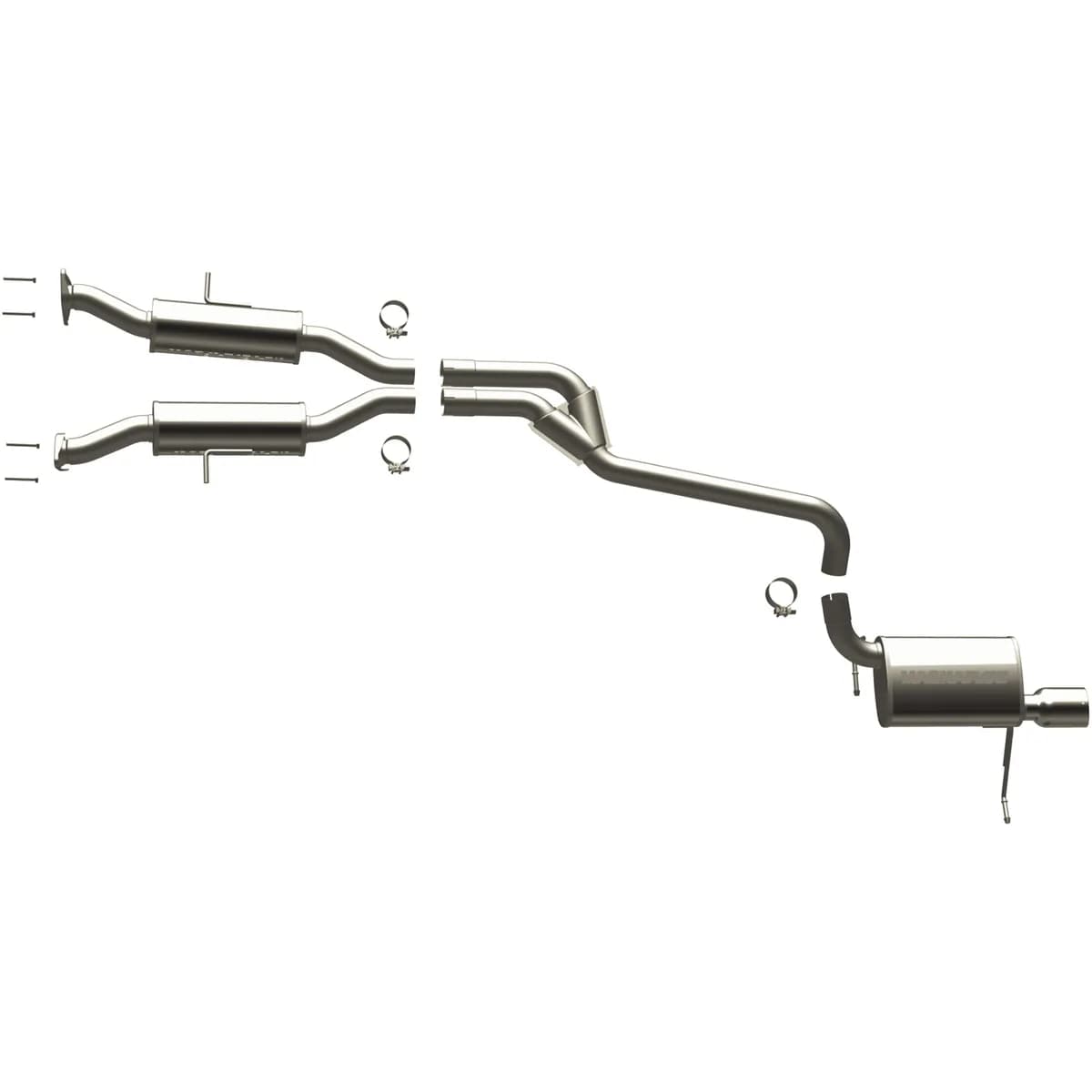 MagnaFlow 2011-2013 Jeep Grand Cherokee 3.6L Street Series Cat-Back Performance Exhaust System 16991