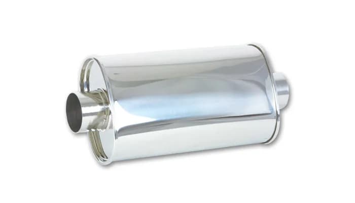 STREETPOWER Oval Muffler; Oval; 3 in. Inlet ID; 5 in. H; 9 in. W; 15 in. Body L; 20 in. Overall L; 3 in. OD; Center/Center Location;