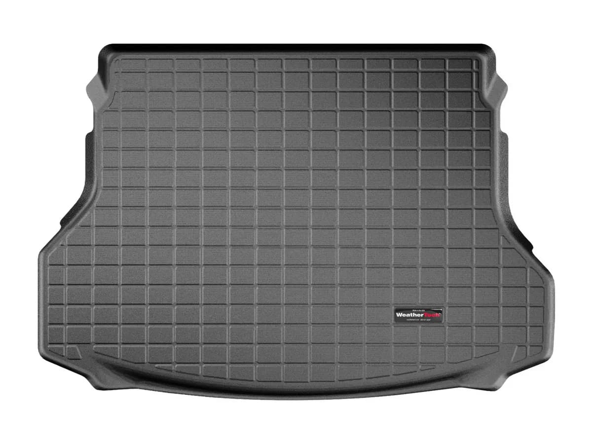 Black Cargo Liners Nissan Rogue 2014 + Fits 5-passenger models; fies with cargo tray fitted in the top position