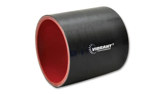Straight Hose Coupler; 4 in. ID; 3 in. Length; 18 PSI Maximum Operating Pressure; 0.2 in. Wall Thickness; Black;