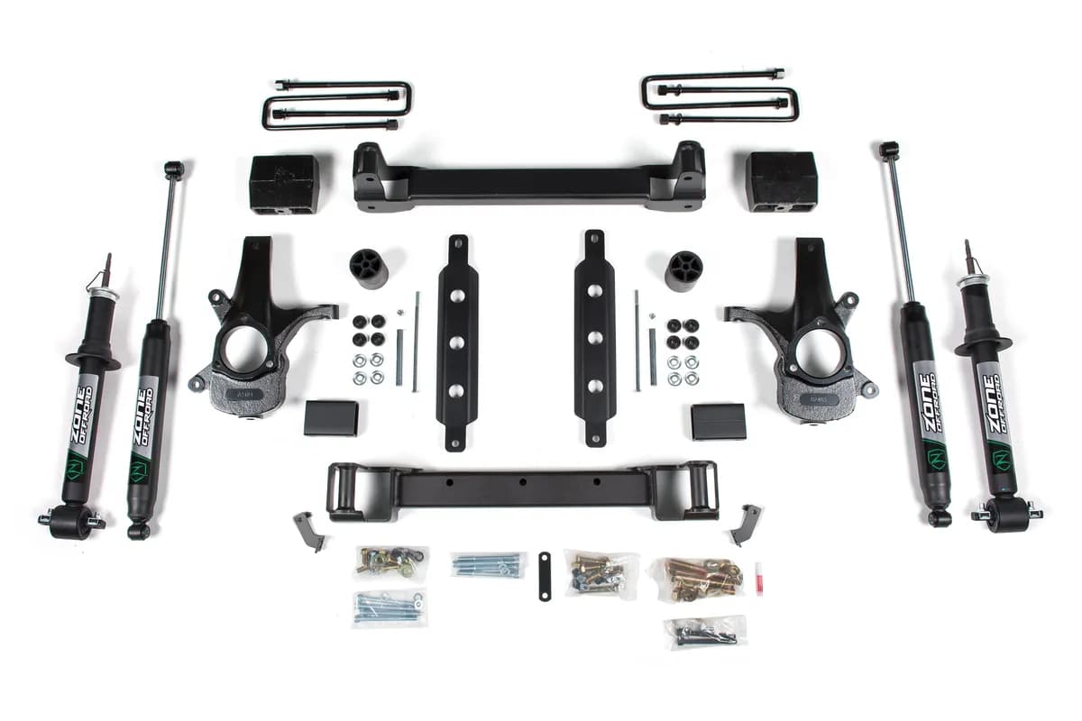 6.5 Inch Lift Kit | Chevy Silverado & GMC Sierra 1500 (14-18) 2WD - Cast Steel / Nitro Struts / Nitro Series