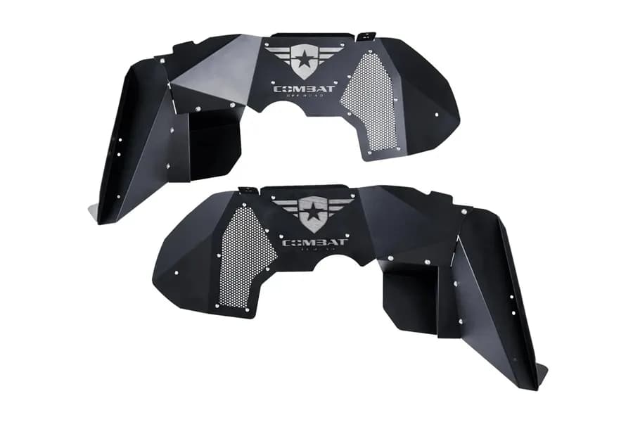 Combat Off Road Aluminum Battle Ready Inner Fender Liners โ Front Only - JT