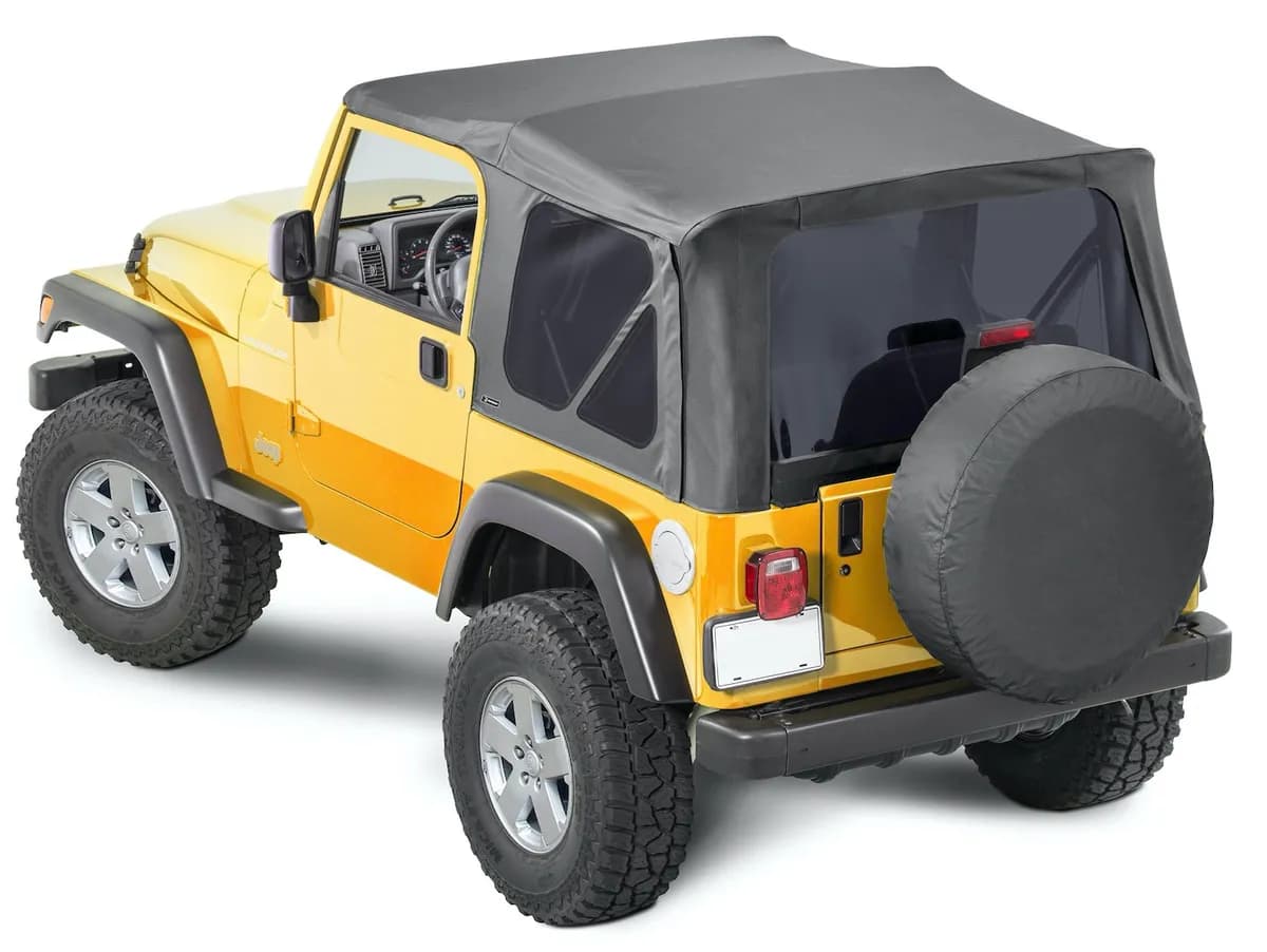 Steinjäger Tops and Covers Wrangler TJ 1997-2006 Replacement No Doors Skins, Tinted Glass Black Diamond
