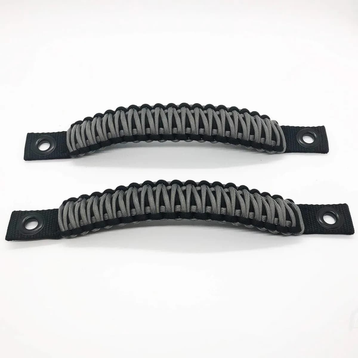 Paracord Grab Handles Rear Pair Bolt-On For Jeep Wrangler Jl, Jlu 2018-2025 - 550 Paracord | Bartact | Black / Graphite