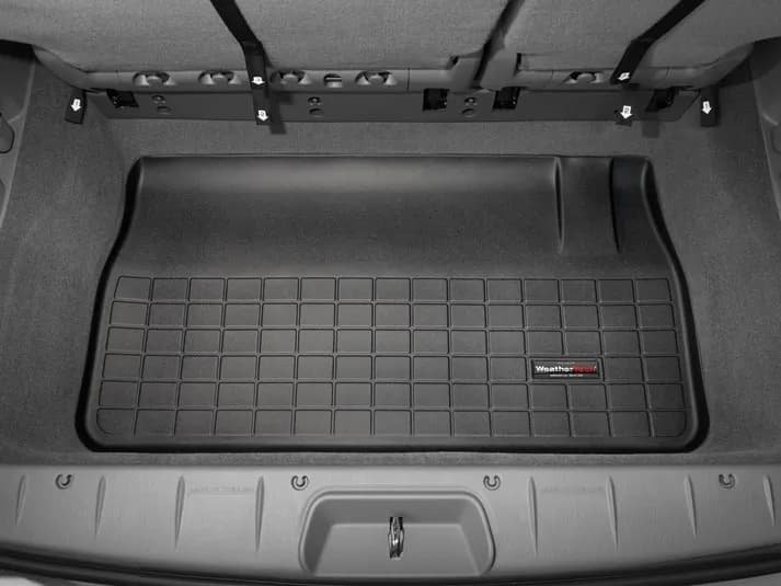 2005 + Chrysler Town and Country Long Wheel Base Black Cargo Liners Behind 3rd seat w/ Stow N Go seats / 2005 + Dodge Grand Caravan Black Cargo Liners Behind 3rd seat w/ Stow N Go seats