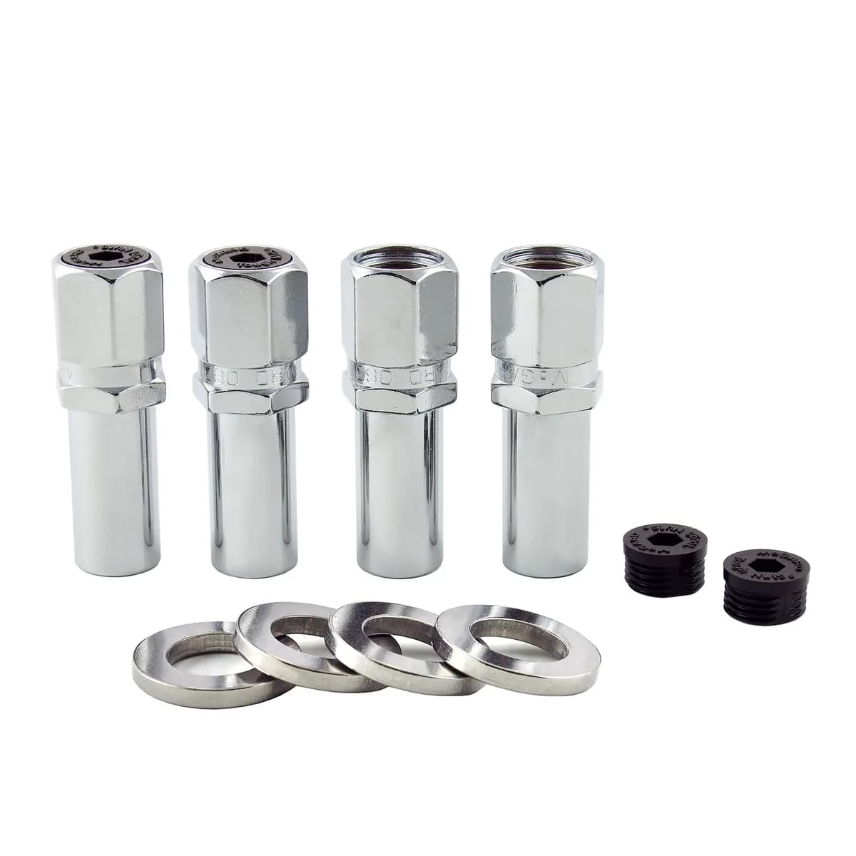 Hex Lug Nut M12x1.5 Drag Racing Ctr Washer Xlng 1.365 in Shk 13/16 Hex 2.475