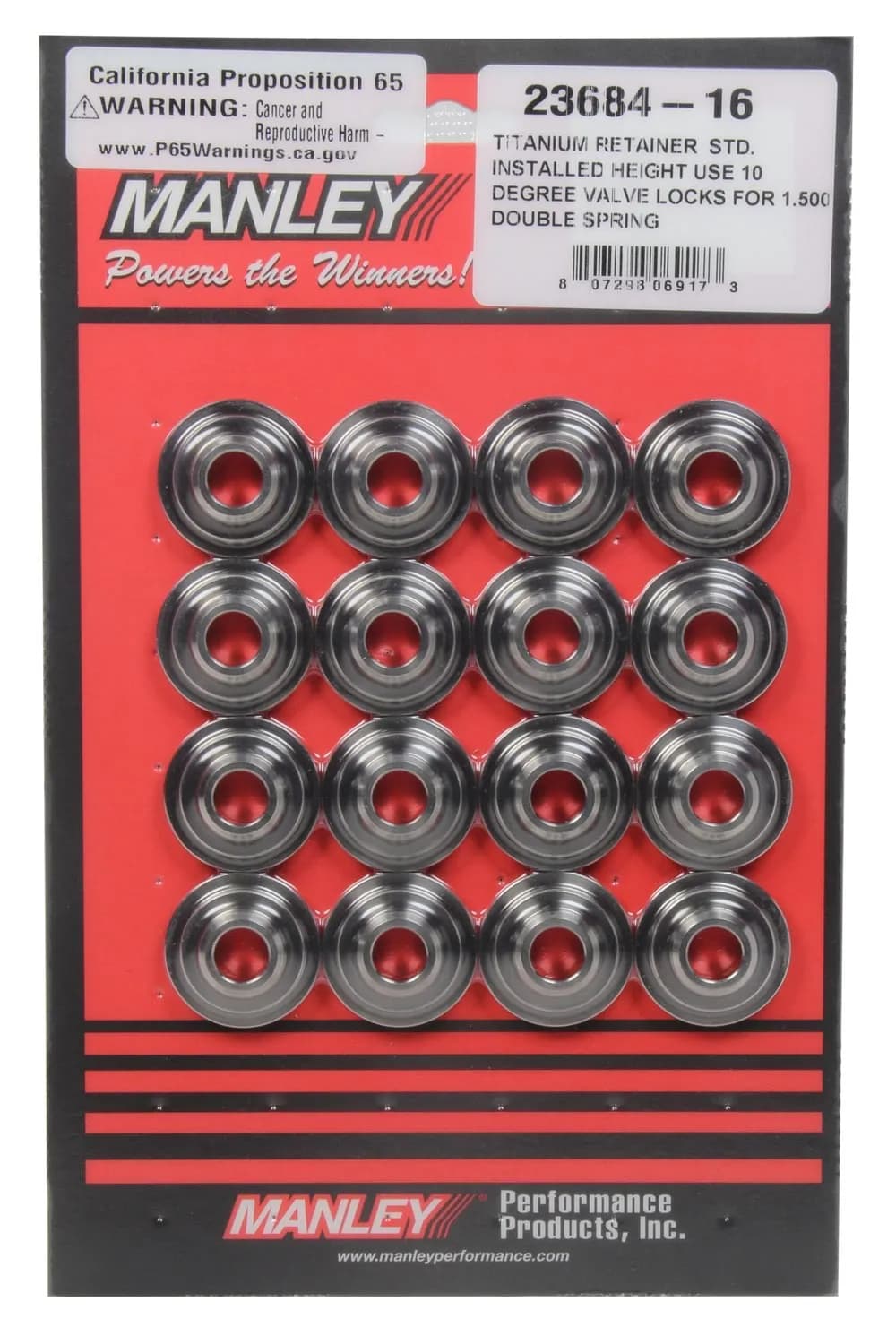 Manley 23684-16 Manley Spring Retainer, Ret-Ti 1.500 Double 10 Deg.