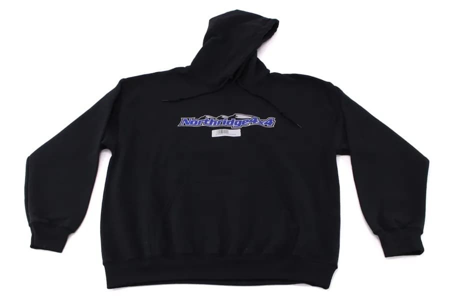 Northridge4X4 Screen Printed Hooded Sweatshirt Black Large