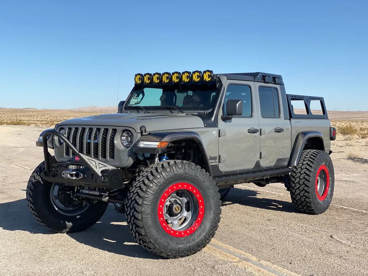 Quarter Pounder Front Winch Bumper For Jeep Wrangler & Gladiator Jk/Jl/Jt - Steel With Black Powder Coat / no / no