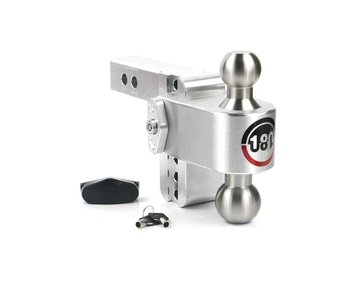 Turnover Ball 4in Drop Hitch W/2in Shank 8k/10k Gtwr W/Dual Pin Lock
