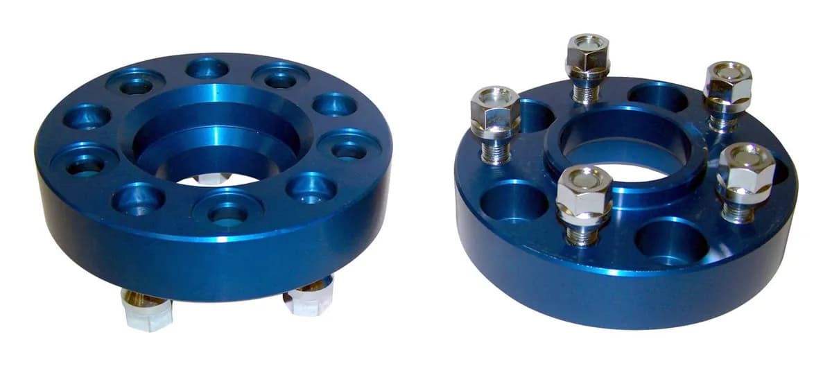 Wheel Spacer Set 2002-2007 KJ Liberty;2008-2012 KK Liberty;1984-2001 XJ Cherokee;1986-1992 MJ Comanche;1987-1995 YJ Wrangler;1993-1998 ZJ Grand Cherokee;1997-2006 TJ Wrangler;1997-1998 ZG (Europe) Grand Cherokee;