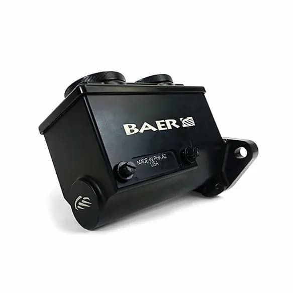 ReMaster Master Cylinder 2-Bolt GM/Ford, Black Anodized Finish, Left Port, 0.875" (7/8") Bore