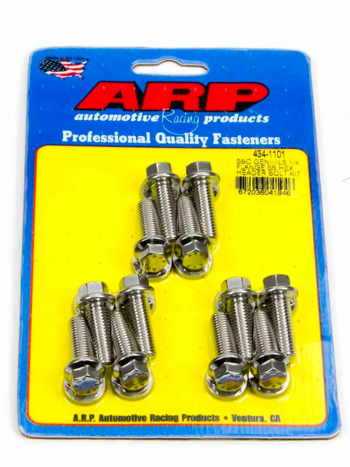 Sbc/Geniii ls 1/4 Flange ss Hex Header Bolt Kit