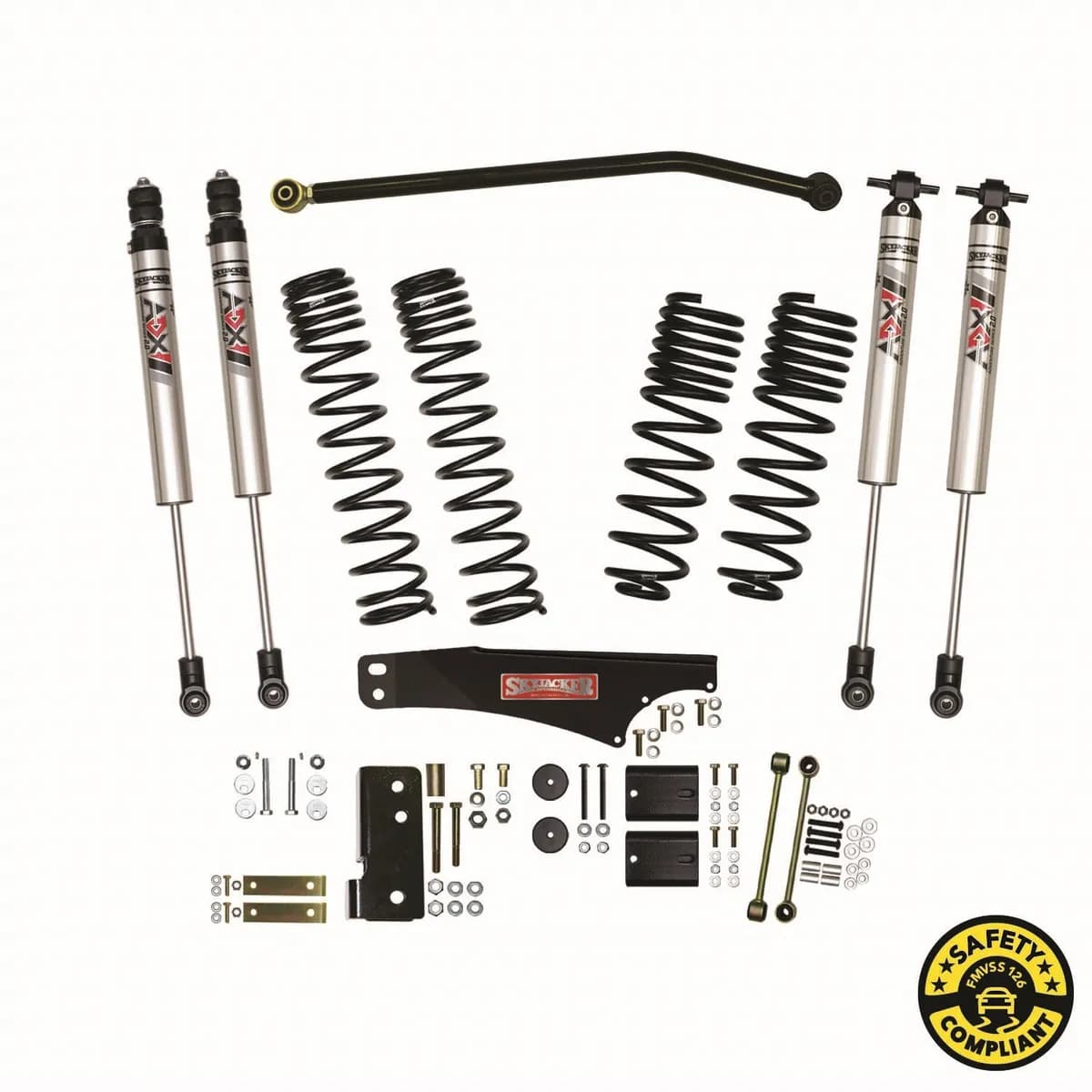 0718 Wrangler JK Unlimited 4wd/Rwd 4 In. Suspension Lift Kit w/ Adx M2.0 Alum.