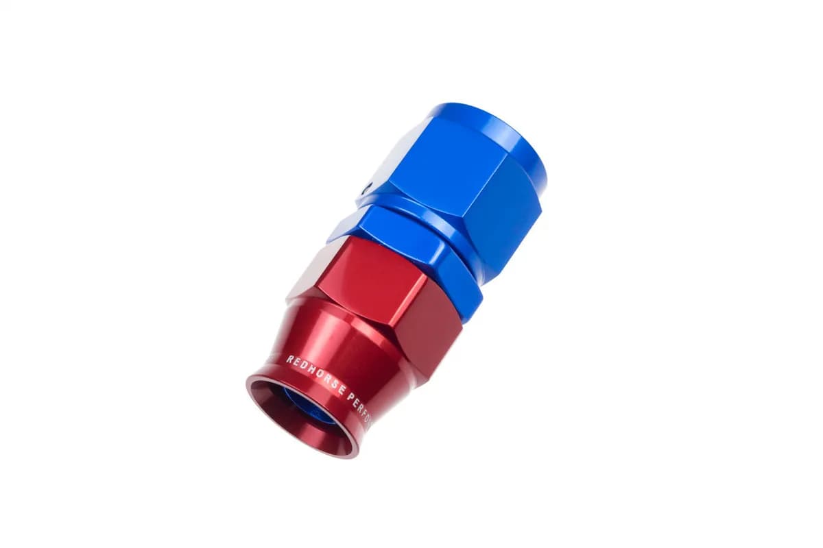 04 an Straight Ptfe Reusable Hose End Blue