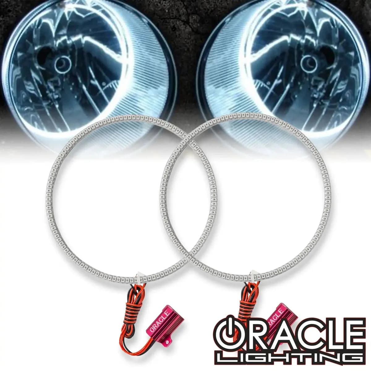 Oracle Lighting 2007-2017 Jeep Patriot LED Headlight Halo Kit - Smd / Colorshift - W/No Controller