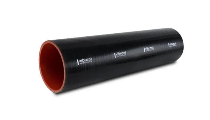 Straight Hose Coupler; 3 in. ID; 12 in. Length; 35 PSI Maximum Operating Pressure; 0.2 in. Wall Thickness; Black;