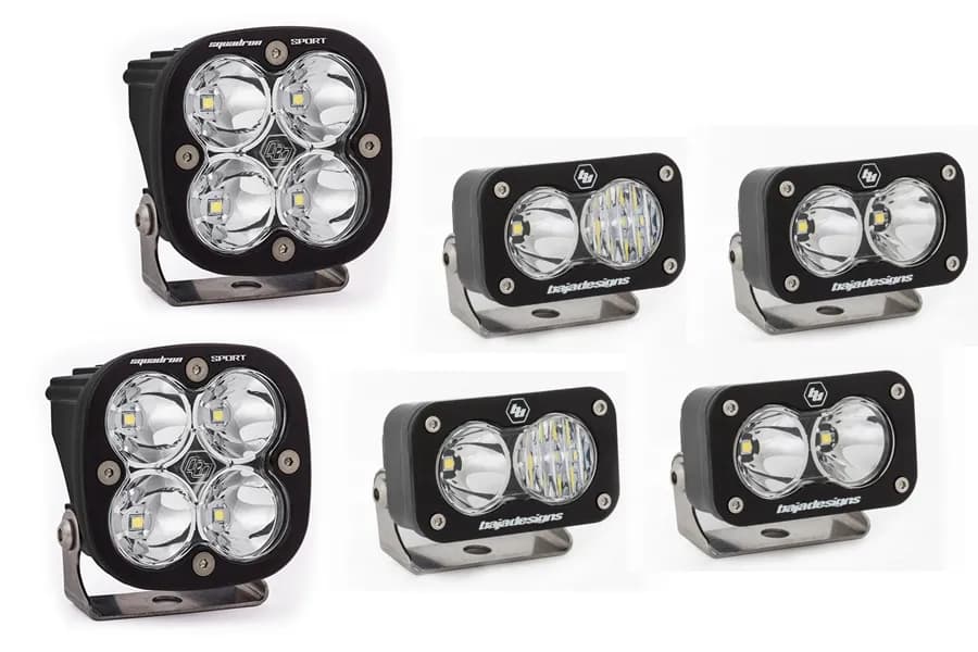 Baja Designs S2 SAE Sportsmen Fog Pocket Light Kit - Clear - Bronco 2021+ w/ Steel Bumper