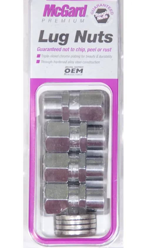Hex Lug Nut M12x1.5 Drag Racing Mag Washer Short .49 in Shk 13/16 Hex 1.6 in