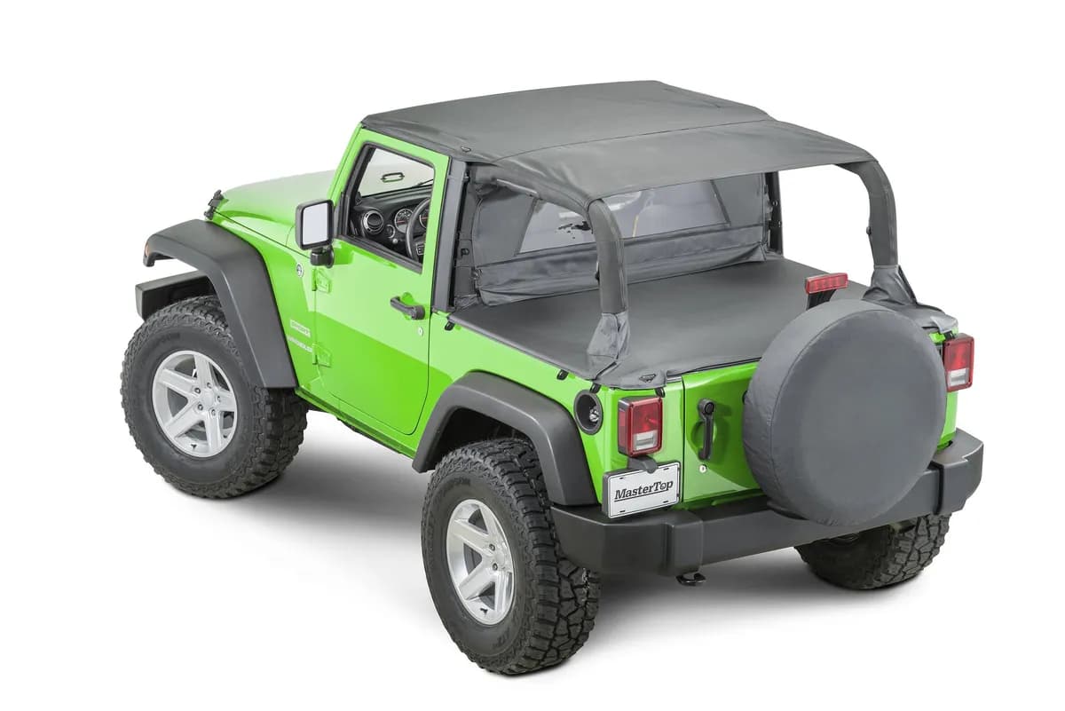 Jeep JK Bimini Top Plus For 07-18 Wrangler JK 2 Door Black Diamond MasterTop