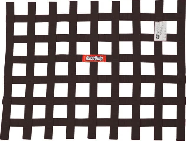 Ribbon Style Race Car Window Net Sfi 27.1 Certified; Black 18 h x 24 w