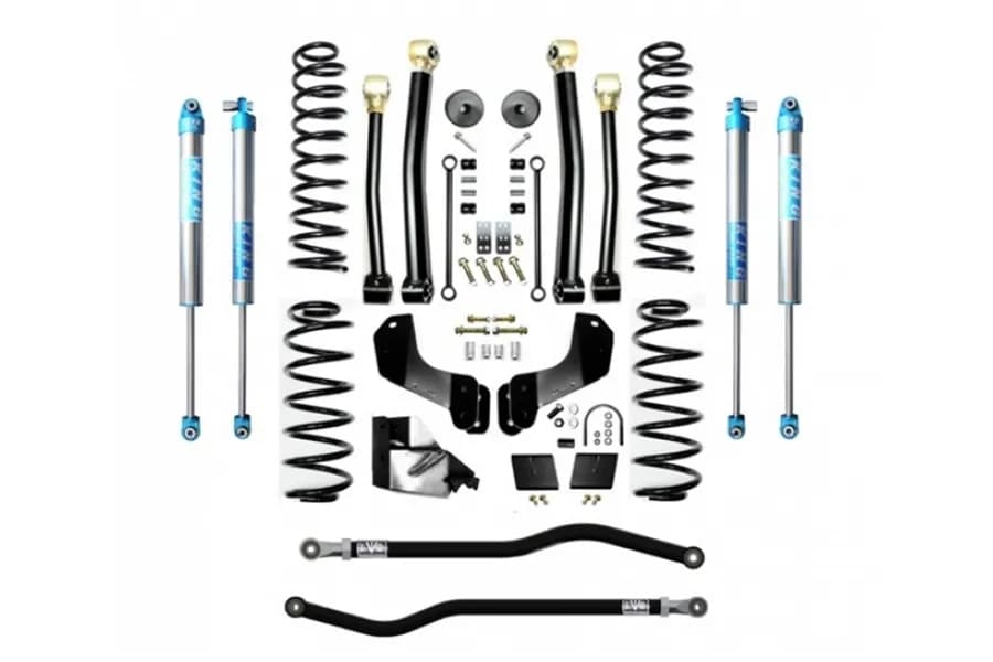 EVO Manufacturing 3.5in Enforcer Overland PLUS Stage 3 Lift Kit w/ King 2.0 Shocks - JL 4Dr