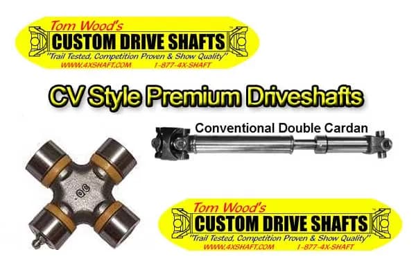 Jeep Wrangler TJ - Rear 1310 CV Driveshaft - SYE - Manual