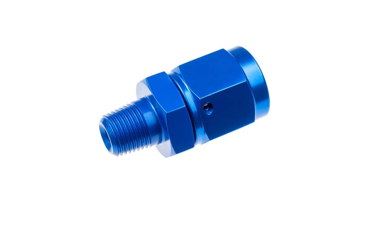 06 an Female Swivel to 1/8in Npt Male Adapterstraightblue