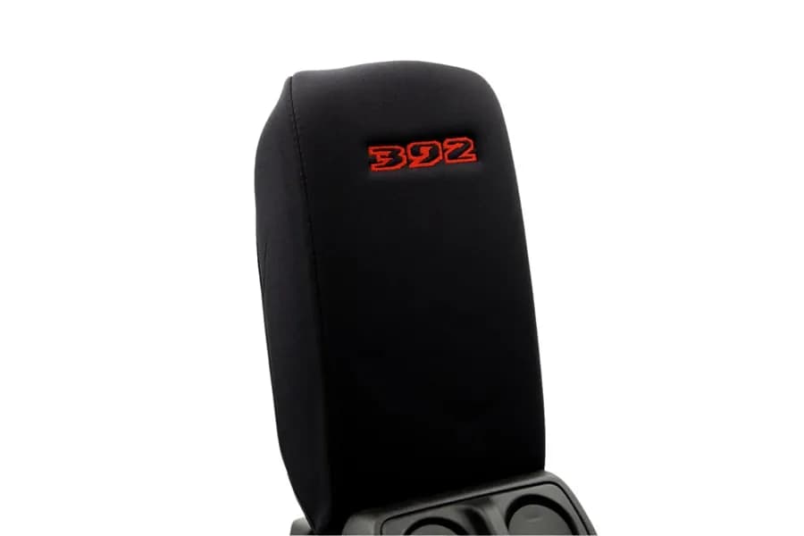 Distinction Applied Embroidered Center Console Armrest Cover - 392 -Red DA_ARMREST_392_RED