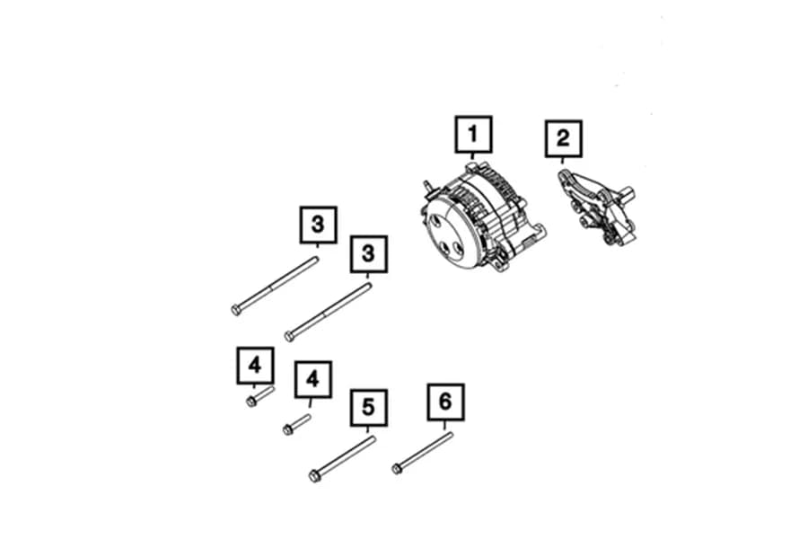 56029765aa - Mopar 220 Amp Alternator Jl/Jt 3.6l