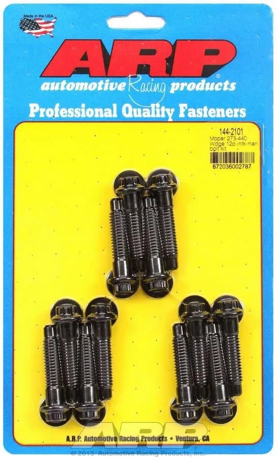 Mopar 273-440 wedge 12pt intake manifold bolt kit