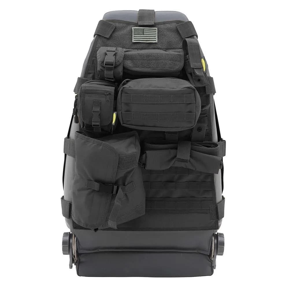 8718 CJ & Wrangler Yj/Tj/Lj/Jk Gear Seat Cover Front Driver or Passenger(Not Pair) Black