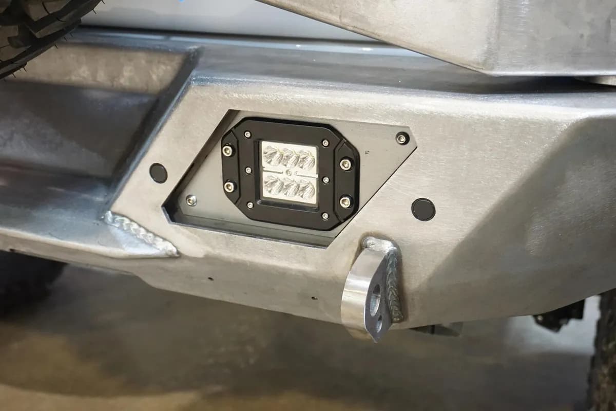 JL Rear Bumper Parking Sensor Mounting Kit (Black Powder Coated)