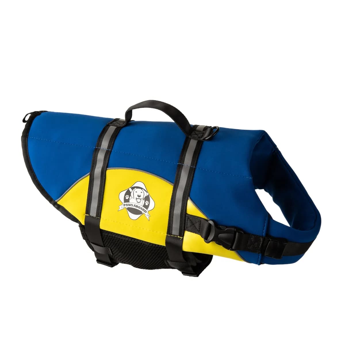 s Blue/Yellow Neoprene Dog Life Jacket