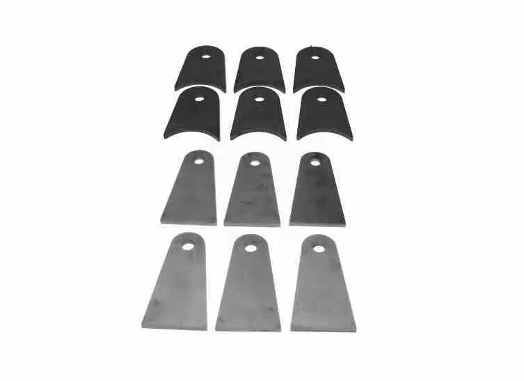 Steinjäger Tabs and Clevises, Weld On 4 Link Tab and Clevis Kits 0.500 Bore 3.00 Axle Diameter 2.00 Long Axle Tab 4.00 Inch Straight Tab 6 Axle Tabs, 6 Straight Tabs