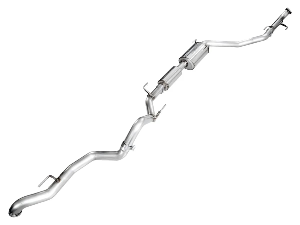 AWE 0FG Exhaust for 4th Gen Toyota Tacoma - Dual Chrome Silver Tips