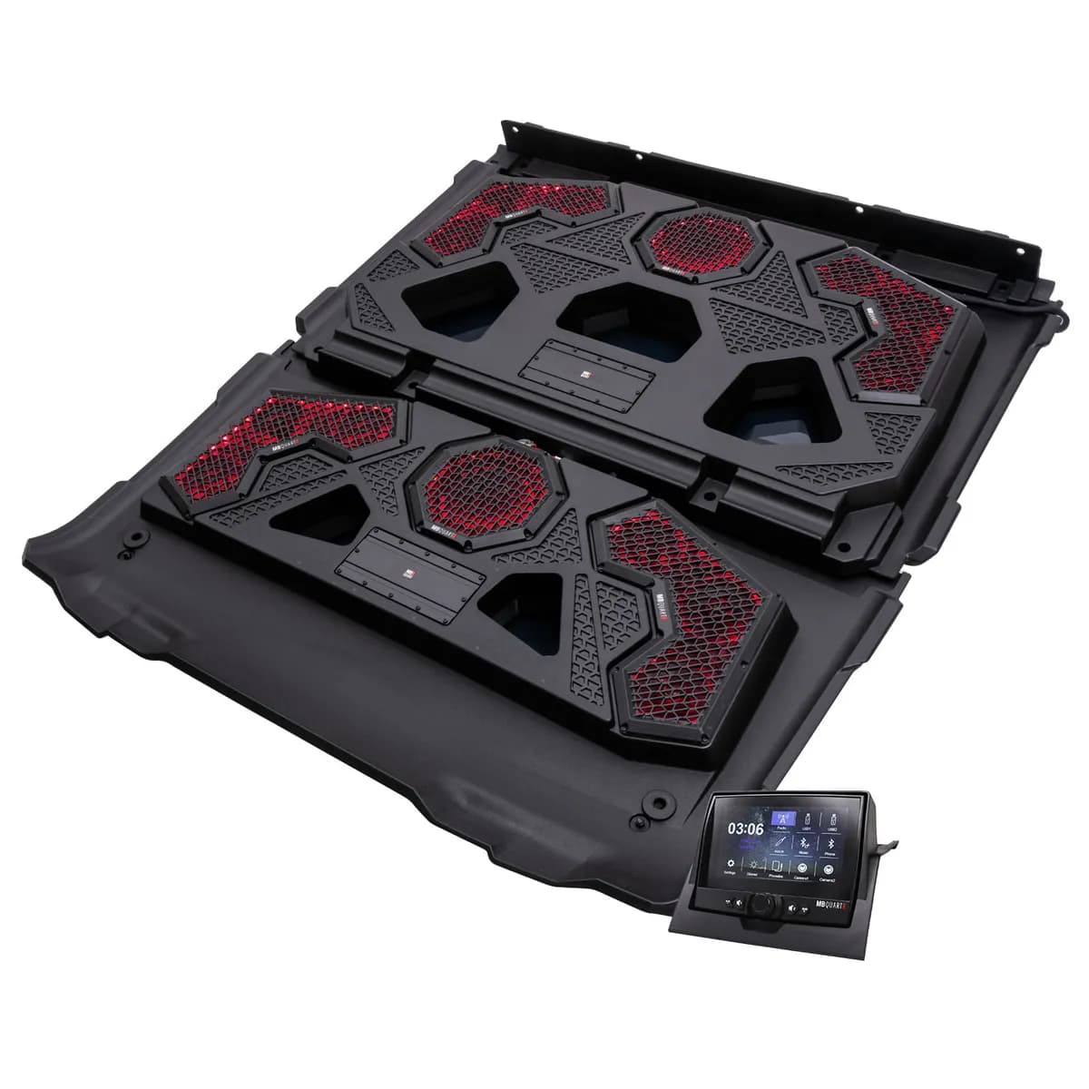 2018up Polaris Ranger 1000/Xp1000; 1000w 14speaker Audio Roof w/ 7 LED Source Unit & 45 lt Bar