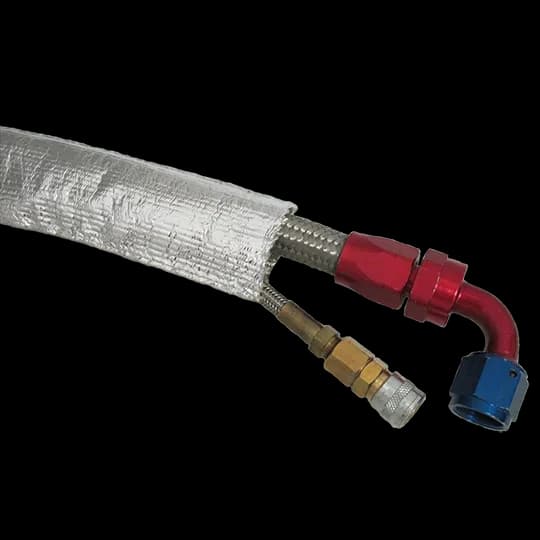 PTP Turbo Blankets Silver Heat Reflective Sleeve (3/4in x 3ft) Universal
